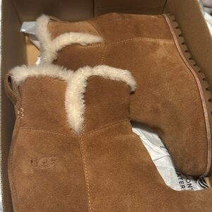UGG Tan Rubber Sole Boots